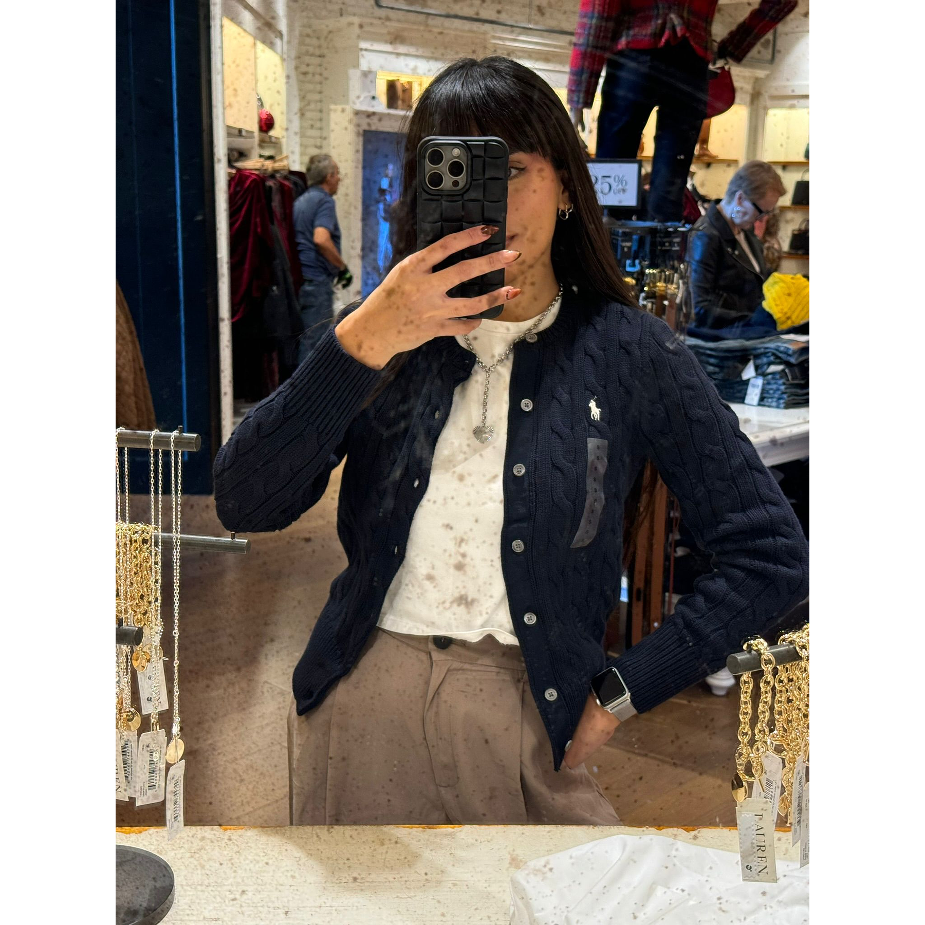 Cardigan Azul Polo Ralph Lauren-