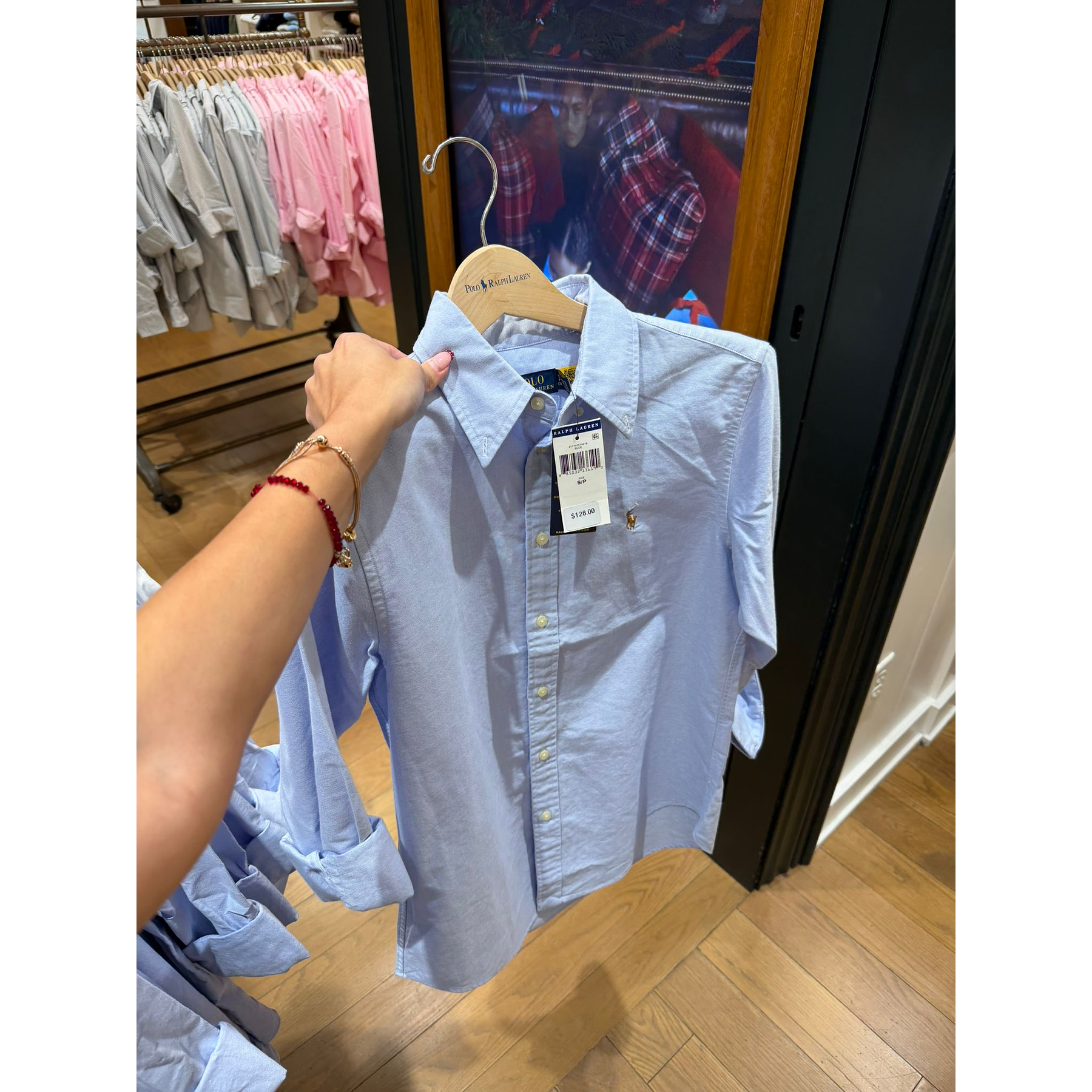 Oxford Classic Fit Celeste Hombre