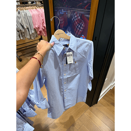 Oxford Classic Fit Celeste Hombre