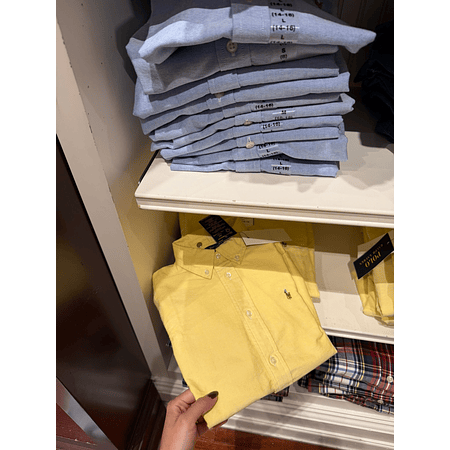 Camisa Polo Ralph Lauren Amarilla Kids