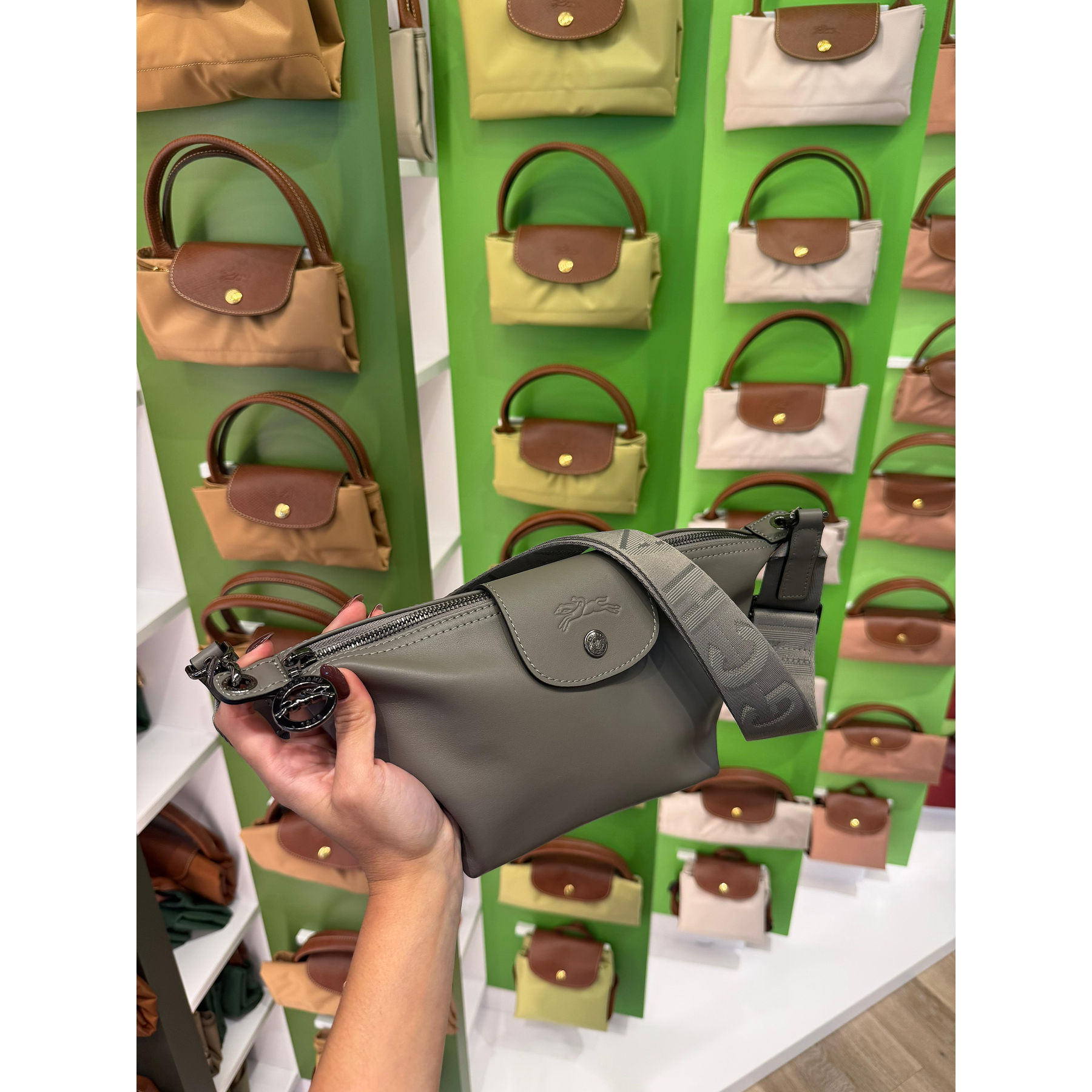 LE PLIAGE XTRA CROSSBODY BAG Turtledove - Leather