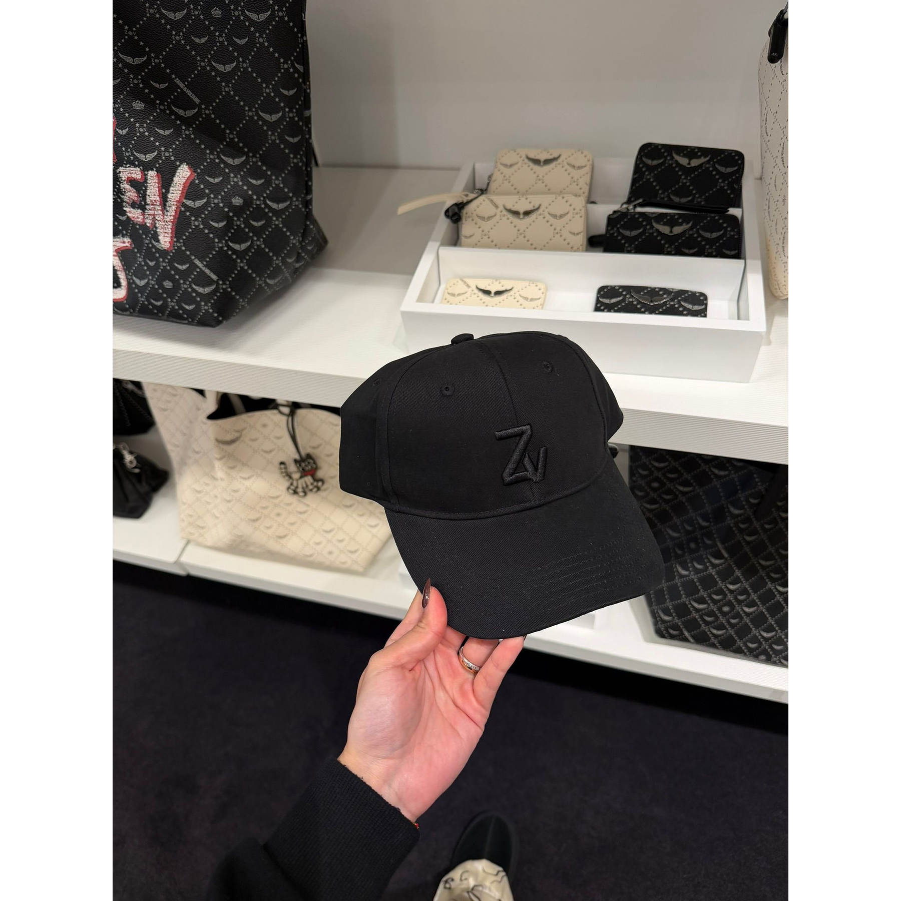 Gorra Zadig Bordada ZV negra 