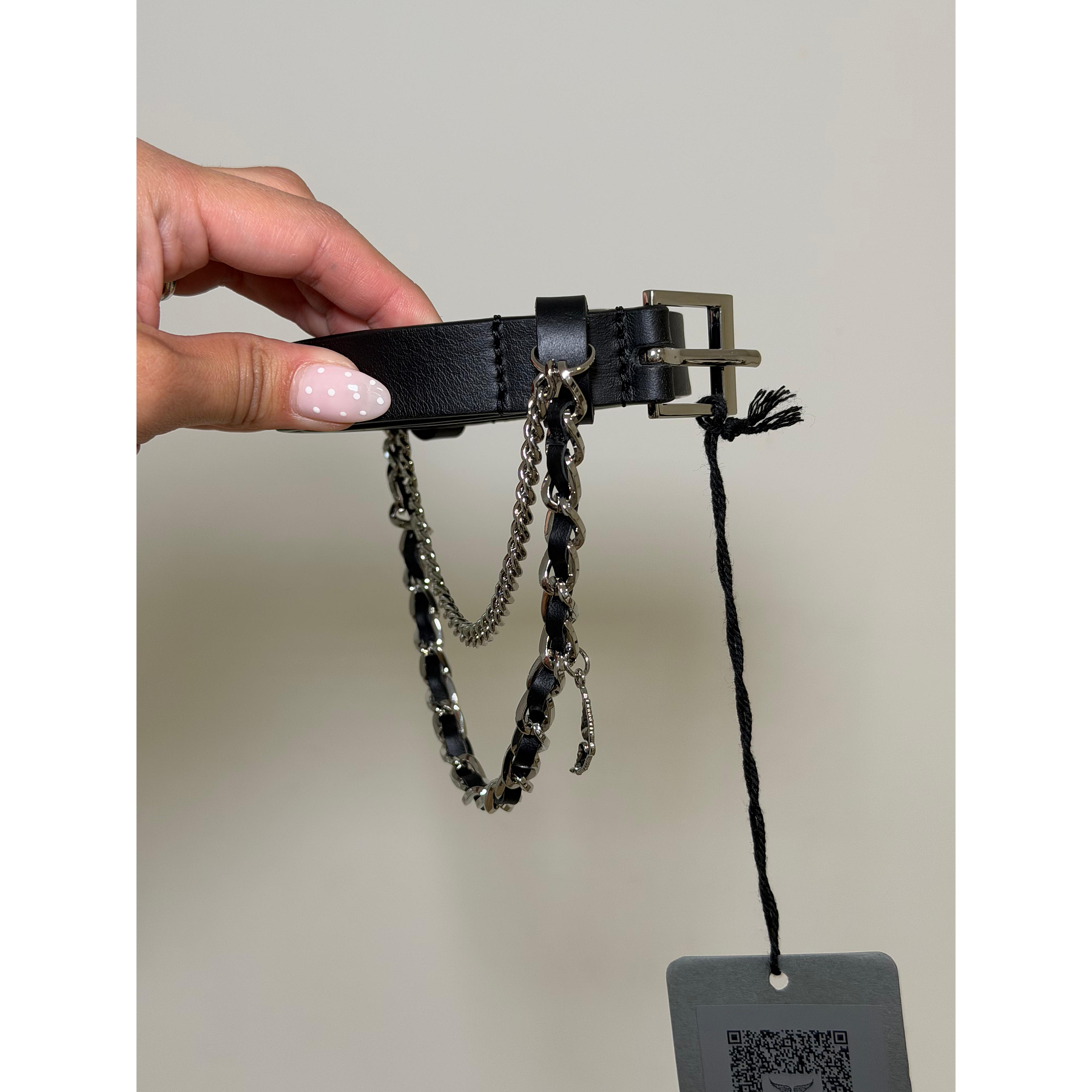 Cinturón ZV cadenas negro 