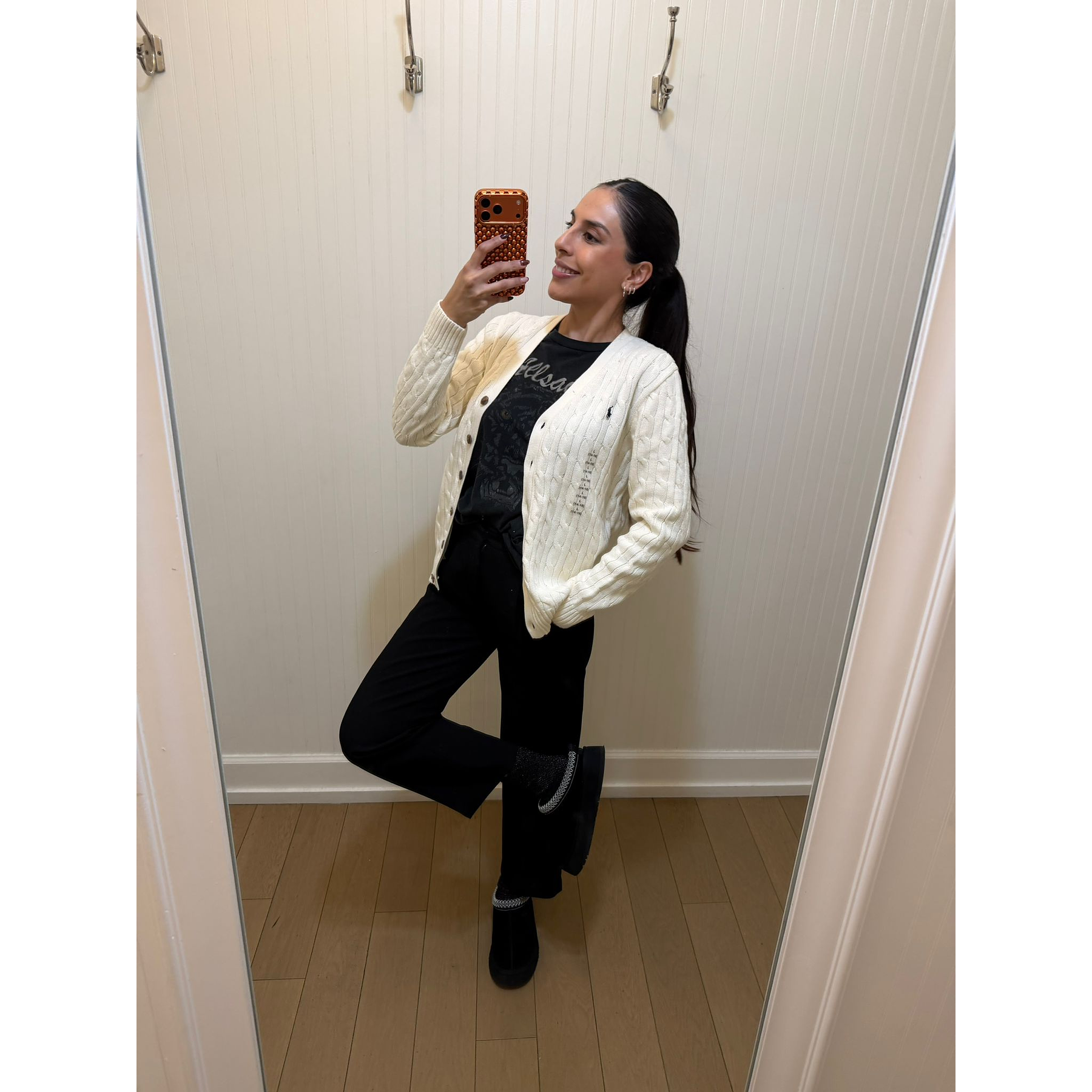 Cardigan Polo Kids Blanco Invierno