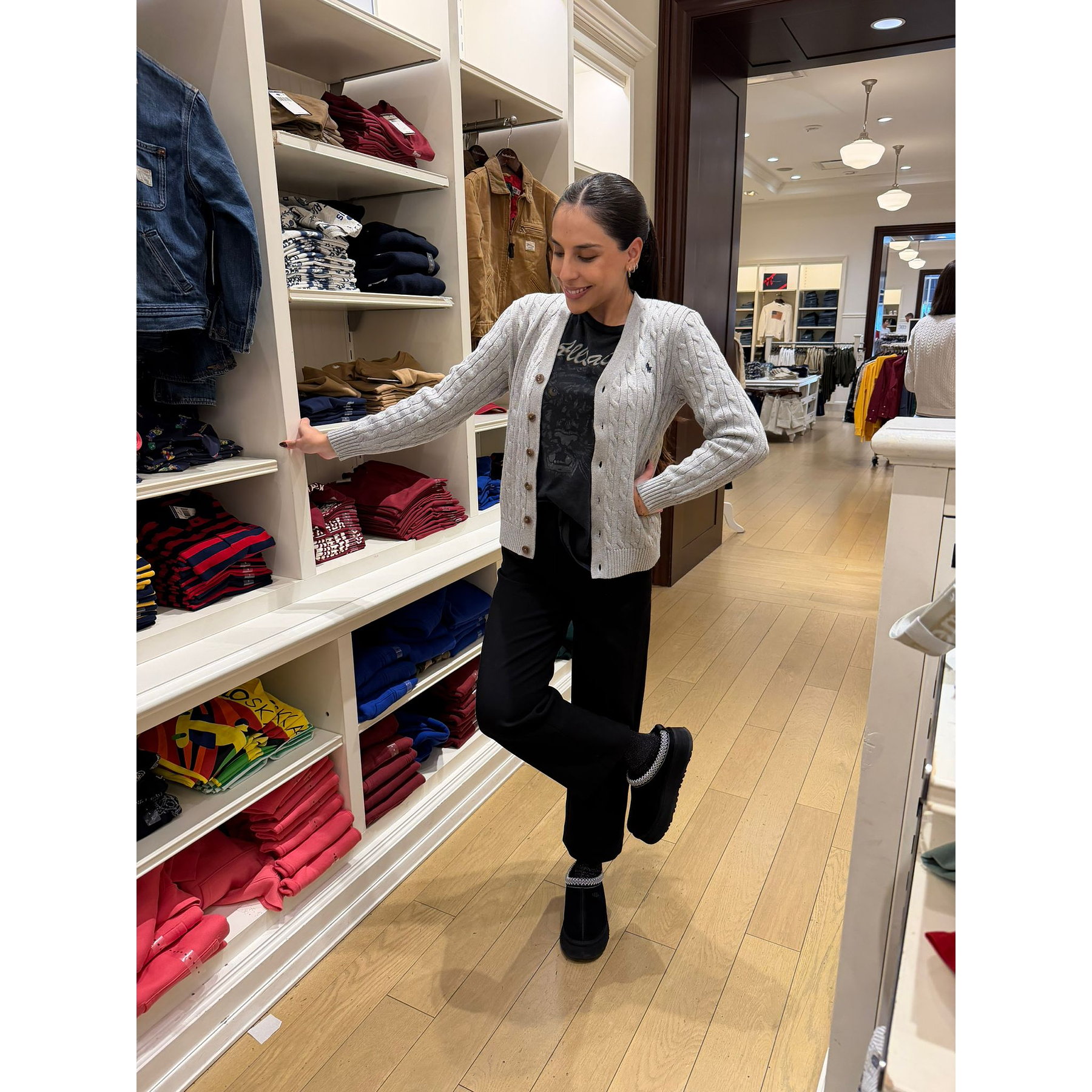 Cardigan Polo Kids Gris