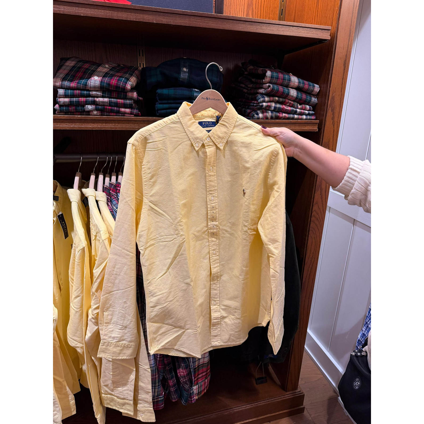 Oxford Slim Fit Amarilla Hombre