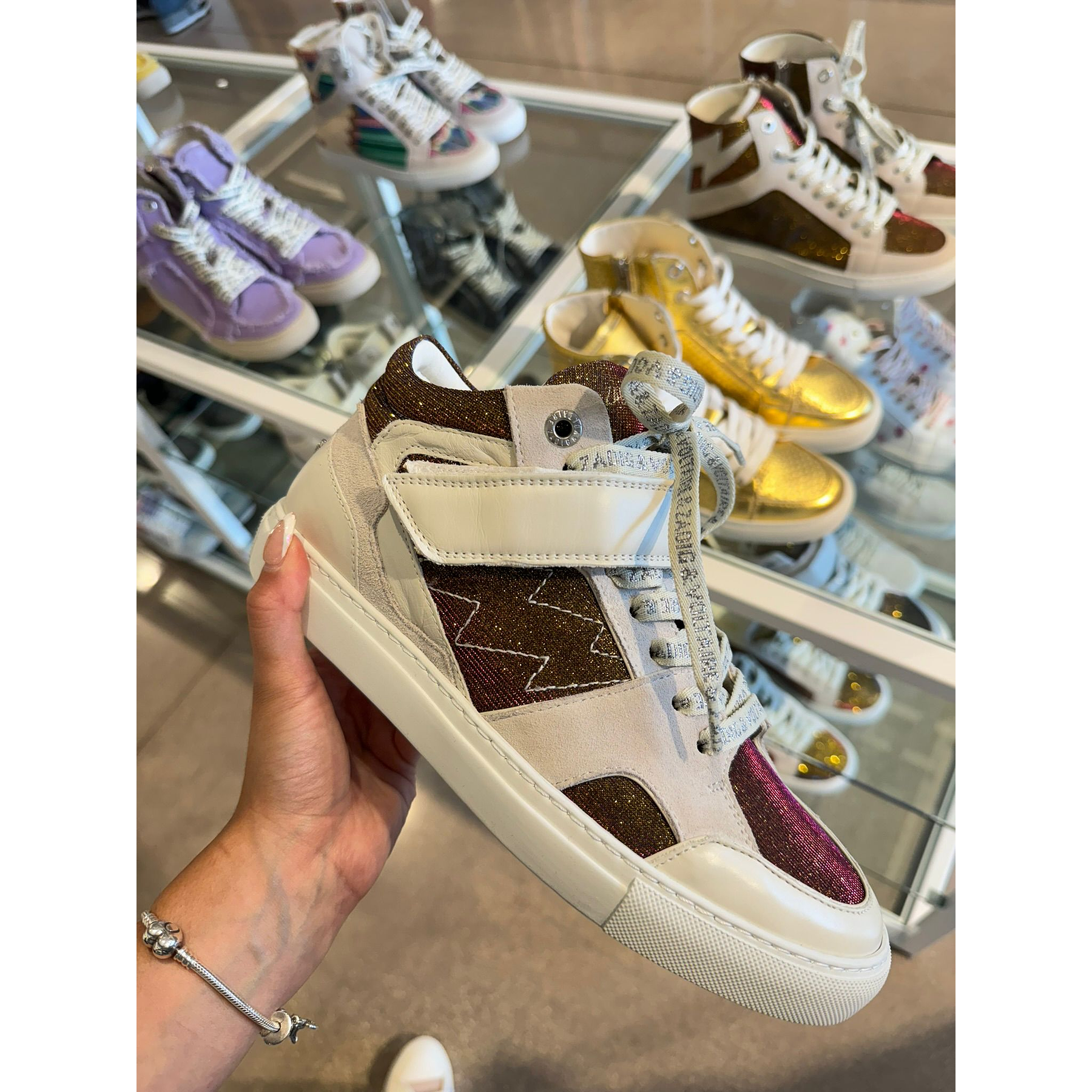 Zapatillas Mid Flash Sparkle Zadig 