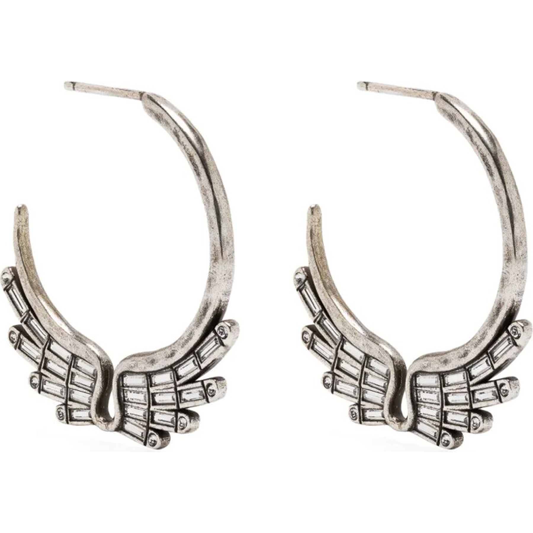 Zadig & Voltaire Rock Over half-hoop earrings