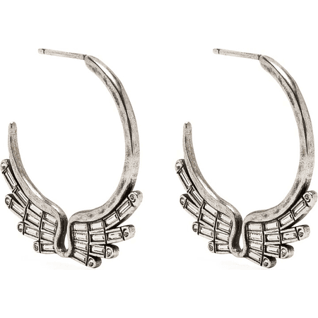 Zadig & Voltaire Rock Over half-hoop earrings