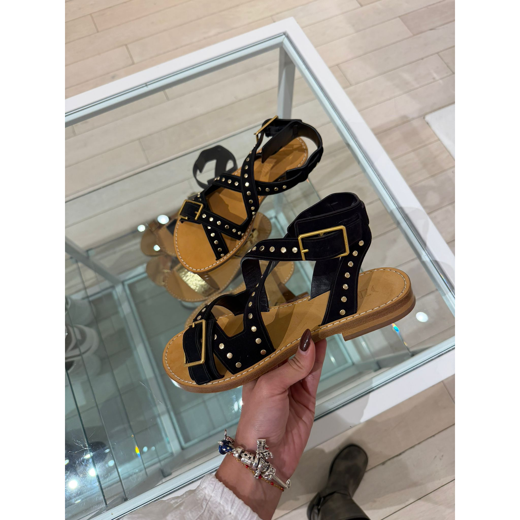 Sandalias Cecilia Caprese Black Noir