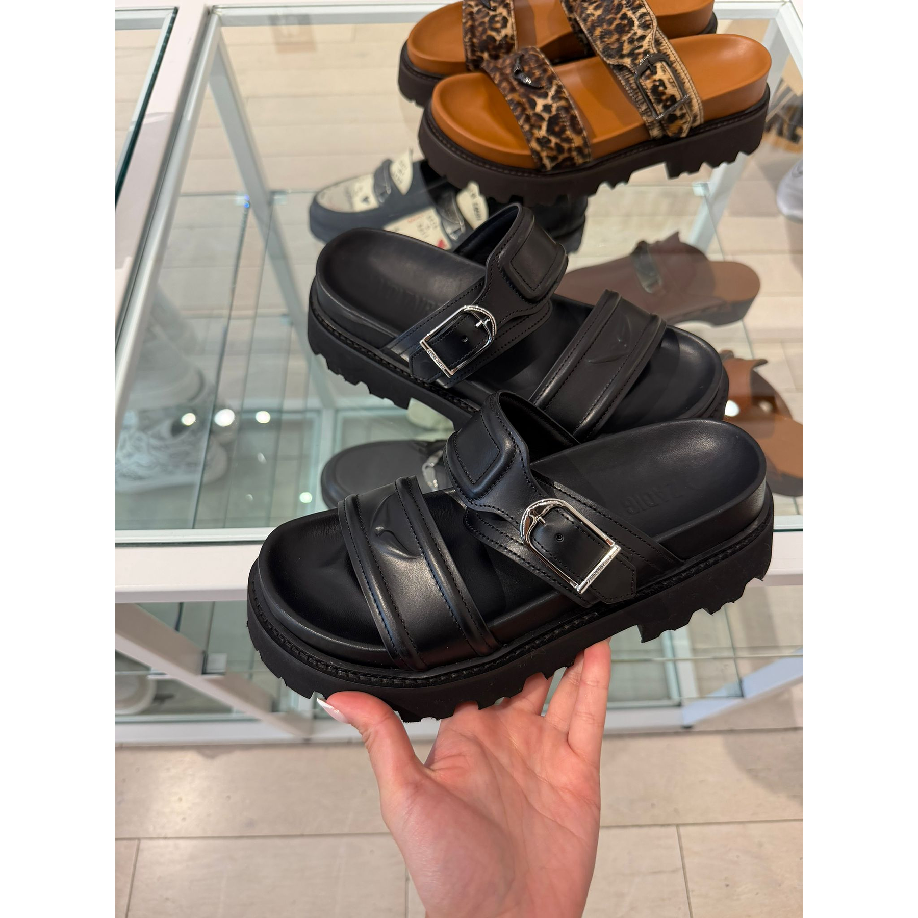 Sandalias Ride Mule Black