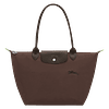 LE PLIAGE M TOTE BAG Mocha - Recycled Canvas
