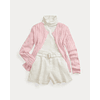 Mini-Cable Cotton Cardigan Pink
