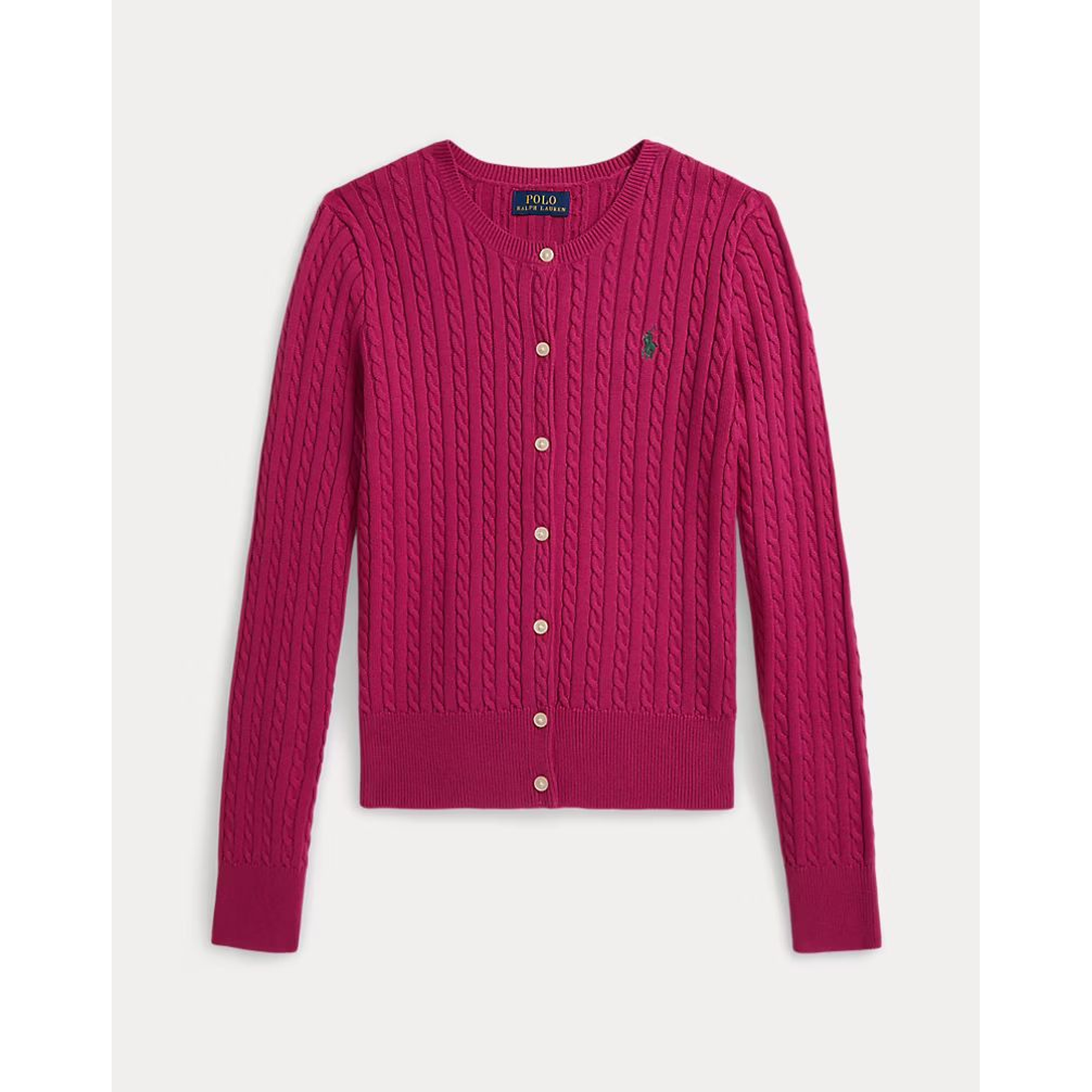 Mini-Cable Cotton Cardigan Preppy Pink 