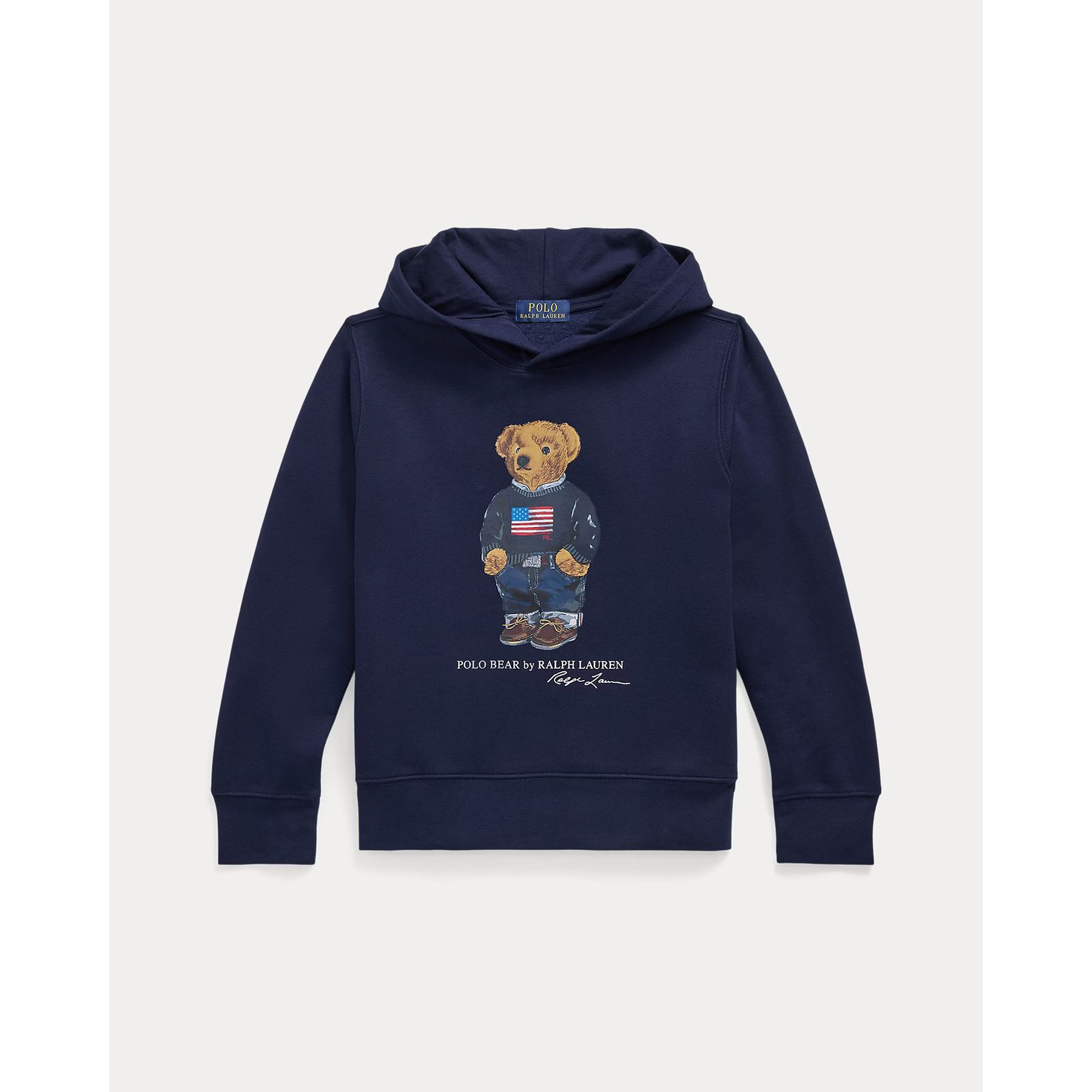 Polo Bear Fleece Hoodie Cruise Navy