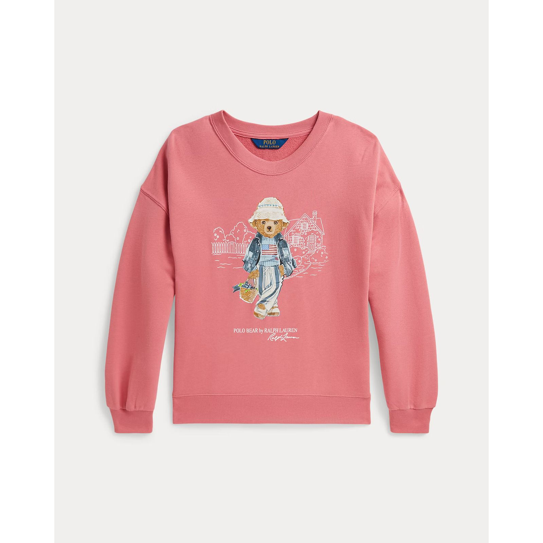 Polo Bear Terry Sweatshirt Desert Rose