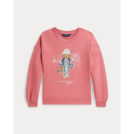 Polo Bear Terry Sweatshirt Desert Rose