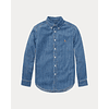 Cotton Chambray Shirt Denim Kids