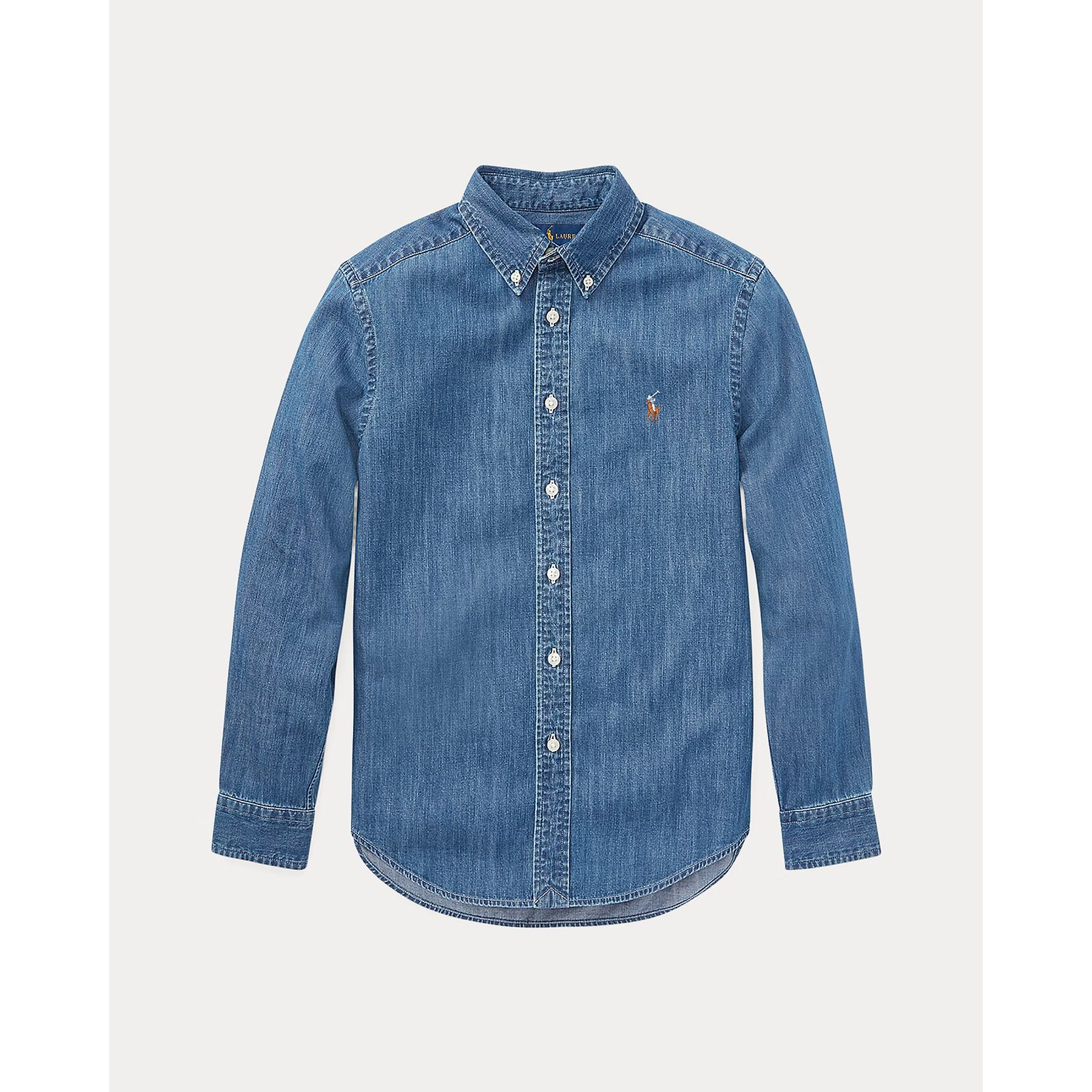 Cotton Chambray Shirt Denim Kids