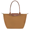 Le Pliage Large Nylon Tote Bag - Cognac