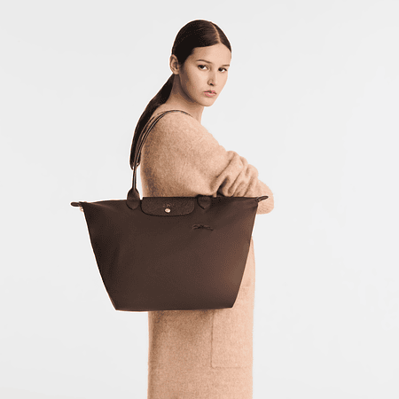 Le Pliage Large Nylon Tote Bag - Mocha