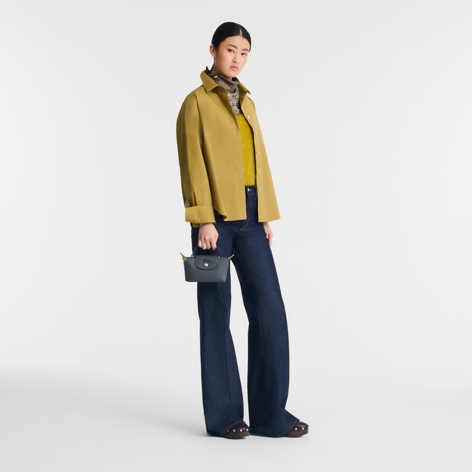 Le Pliage Mini Pouch Nylon Tote Bag - Graphite