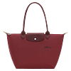 Le Pliage Medium Nylon Tote Bag - Pomegranate
