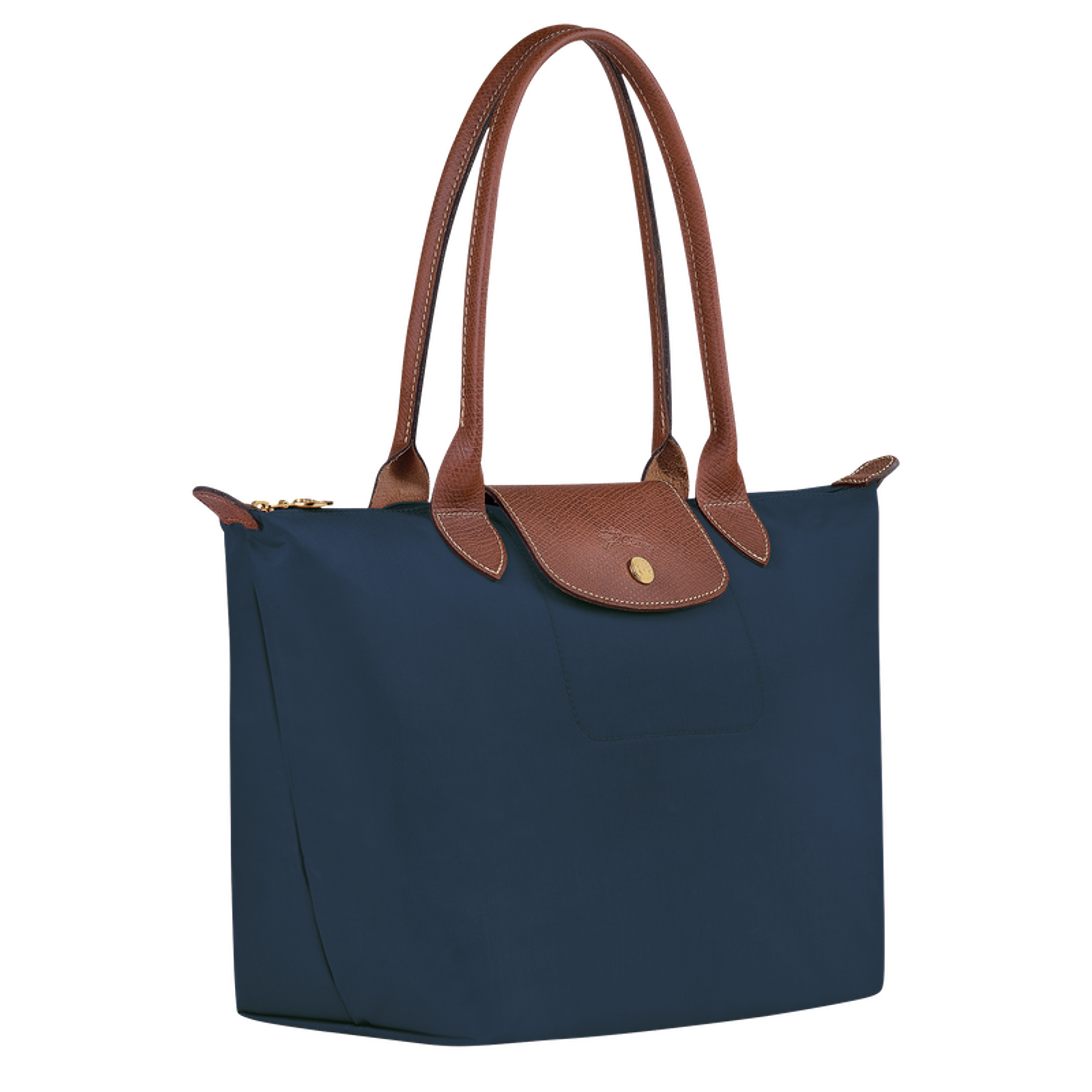Le Pliage Medium Nylon Tote Bag - Navy