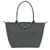 Le Pliage Medium Nylon Tote Bag - Graphite