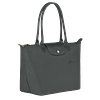 Le Pliage Medium Nylon Tote Bag - Graphite
