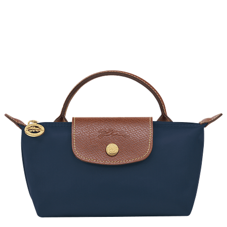 Le Pliage Mini Pouch Nylon Tote Bag - Navy