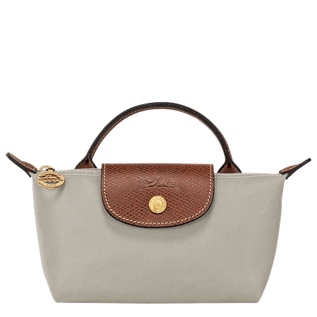 Le Pliage Mini Pouch Nylon Tote Bag - Pebble