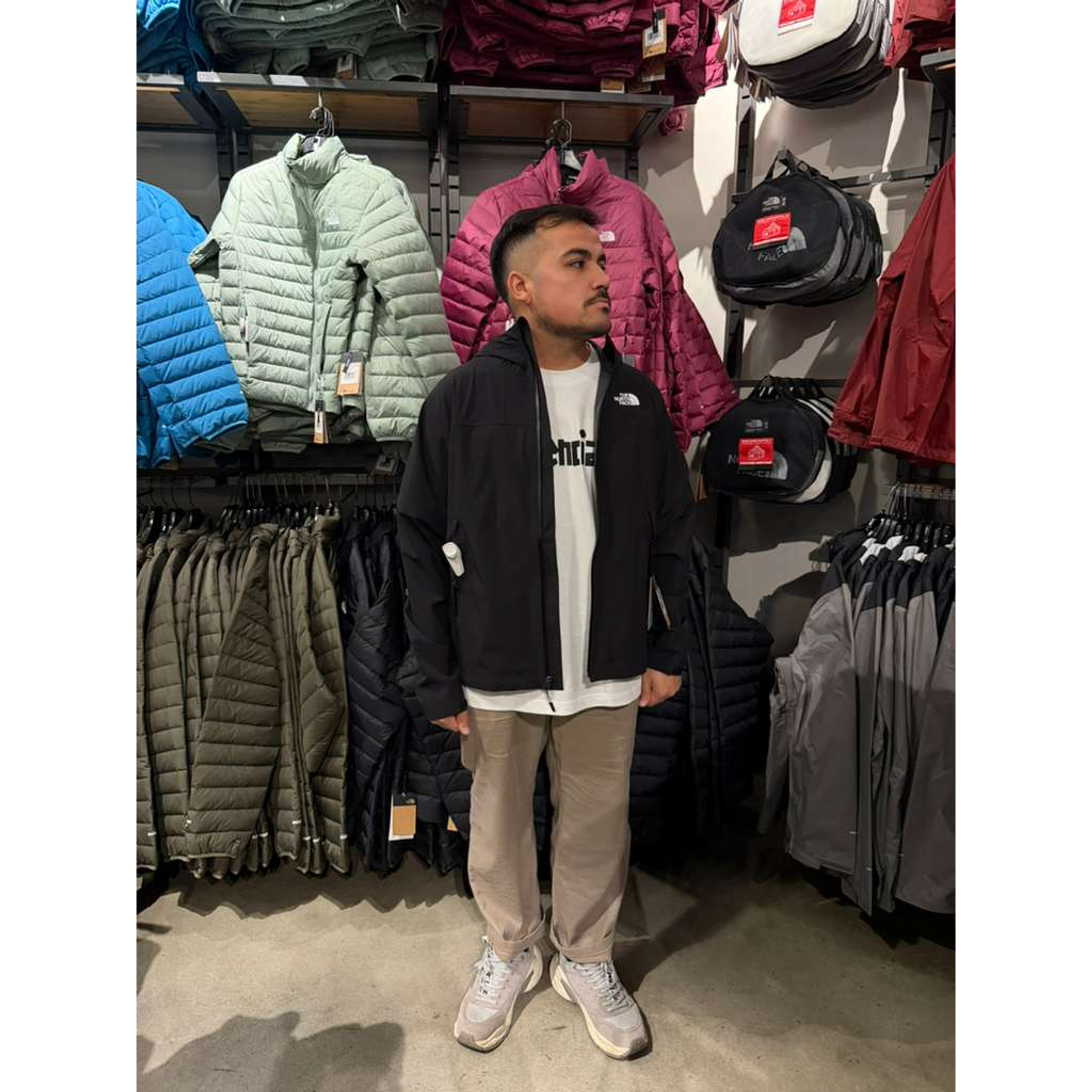 Men Active Strch Rn Shell TNF Black