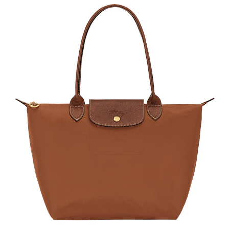 Le Pliage Medium Nylon Tote Bag - Cognac