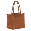 Le Pliage Medium Nylon Tote Bag - Cognac