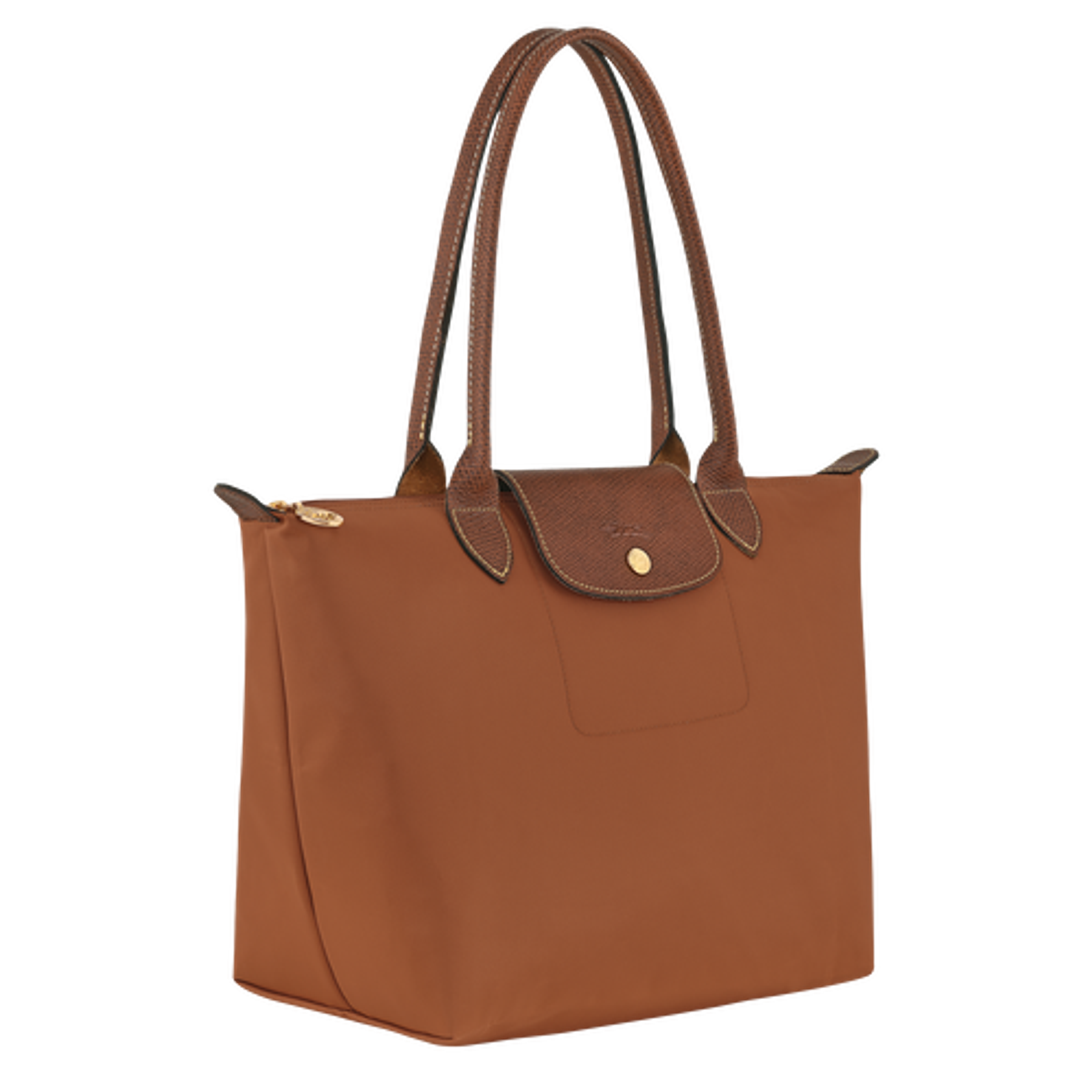 Le Pliage Medium Nylon Tote Bag - Cognac