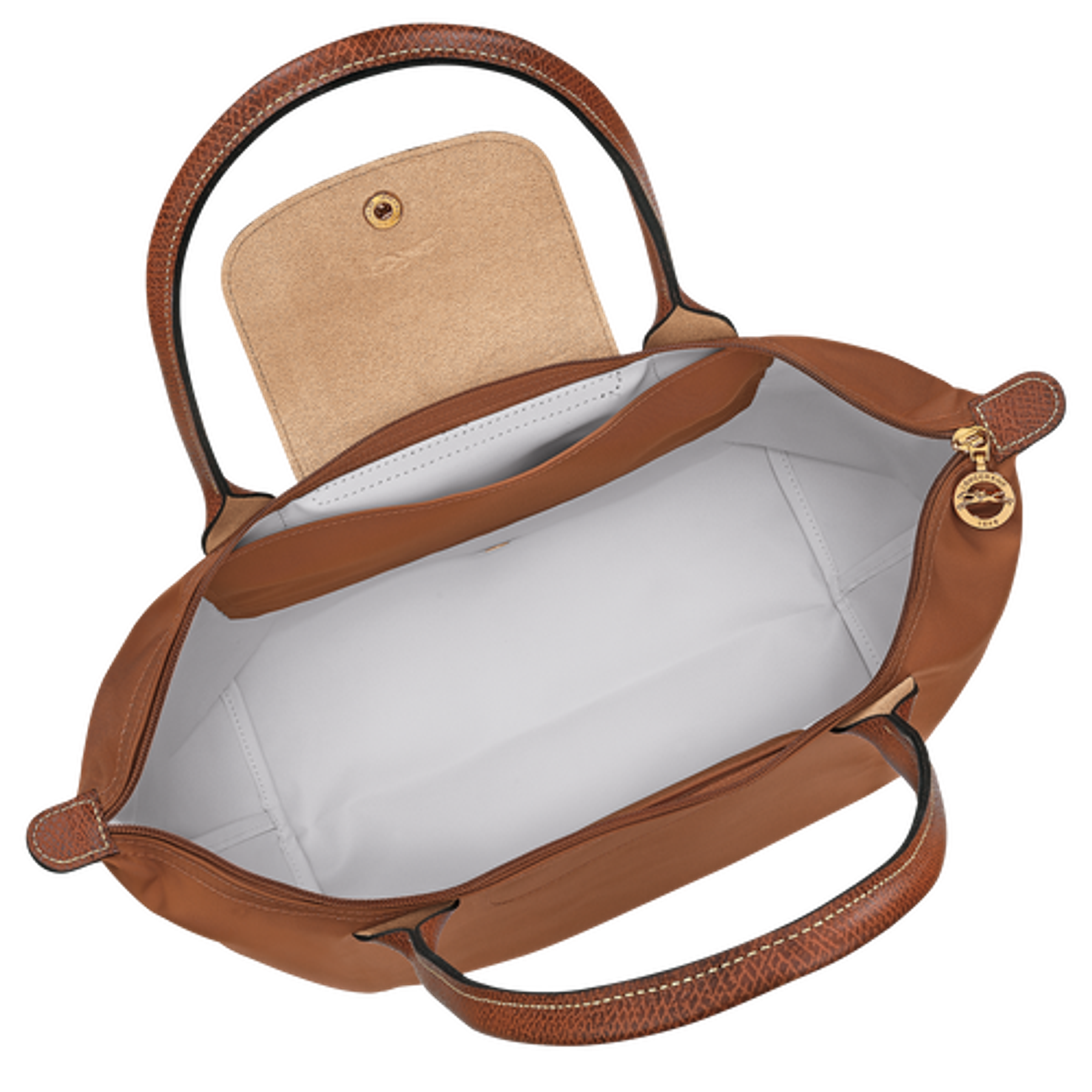 Le Pliage Medium Nylon Tote Bag - Cognac