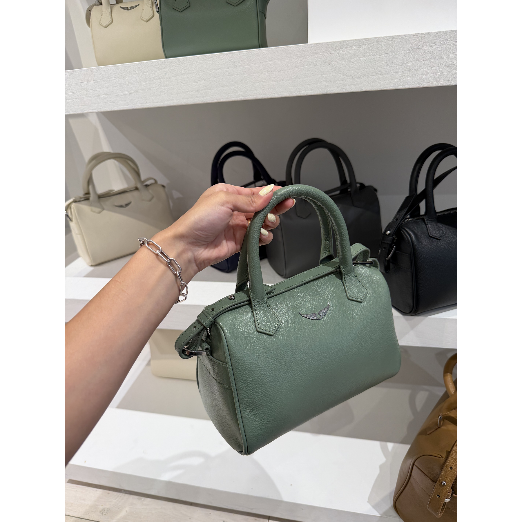 Sunny XS Leather Verde