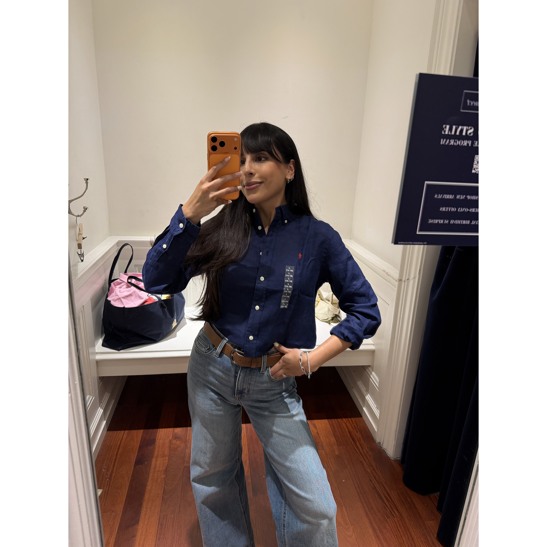 Camisa Lino Kids Ralph Lauren - Navy