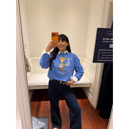 Hoodie Polo Bear Blue