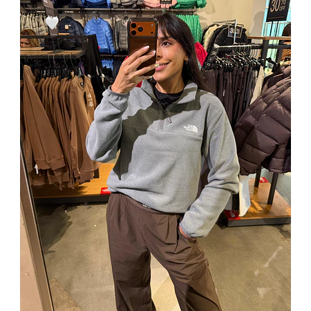 Anchor 1/4 Zipper Hoodie Gray