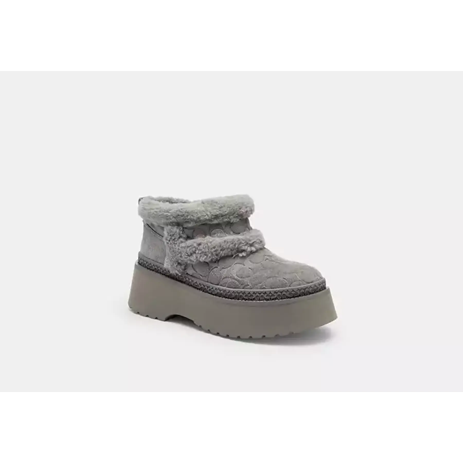 Coach Christina Bootie In Signature Suede