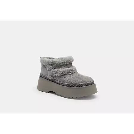Coach Christina Bootie In Signature Suede