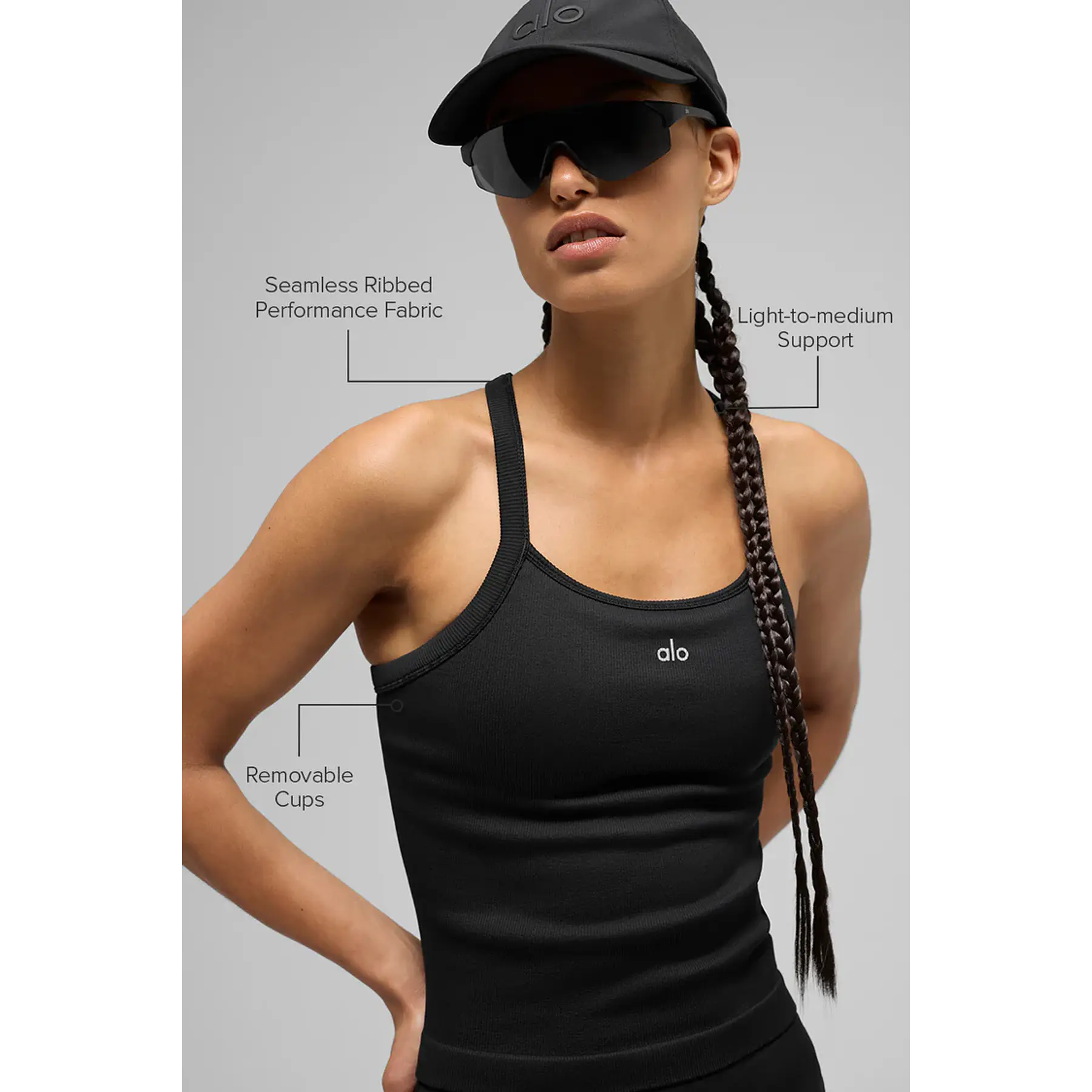 Seamless Ribbed Favorite Full Length Bra Tank