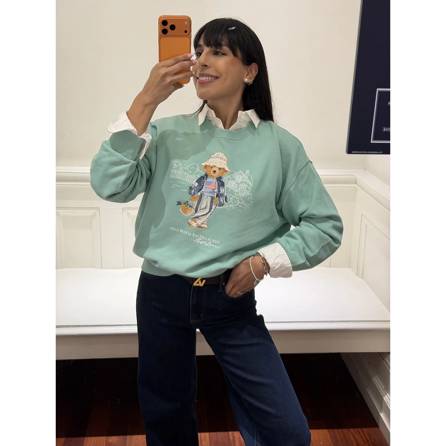 Hoodie Polo Bear Blue