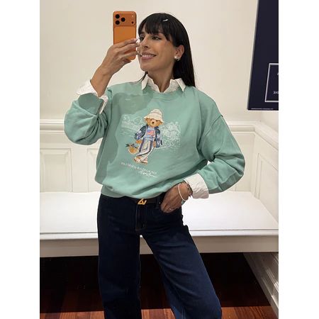 Hoodie Polo Bear Blue