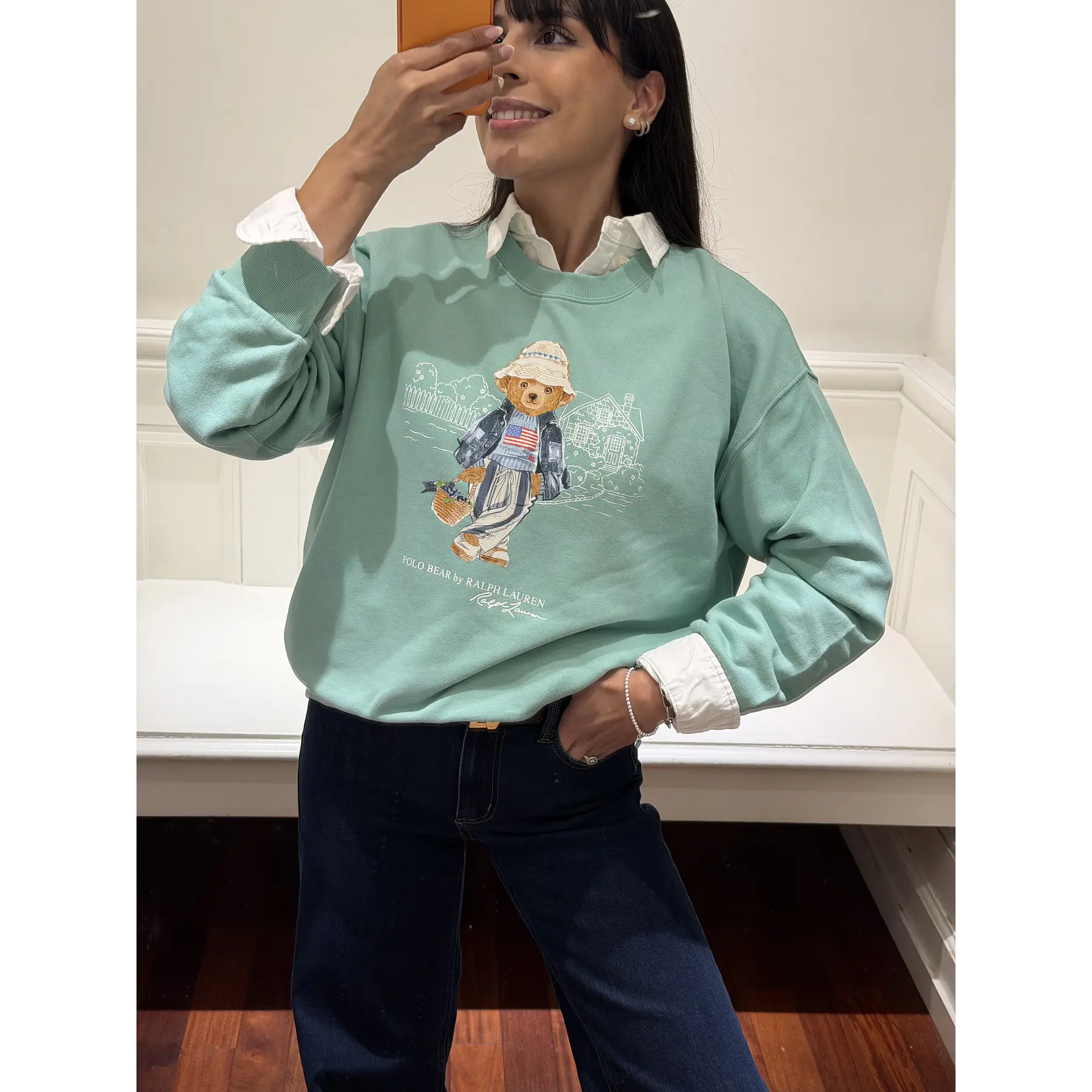 Hoodie Polo Bear Blue