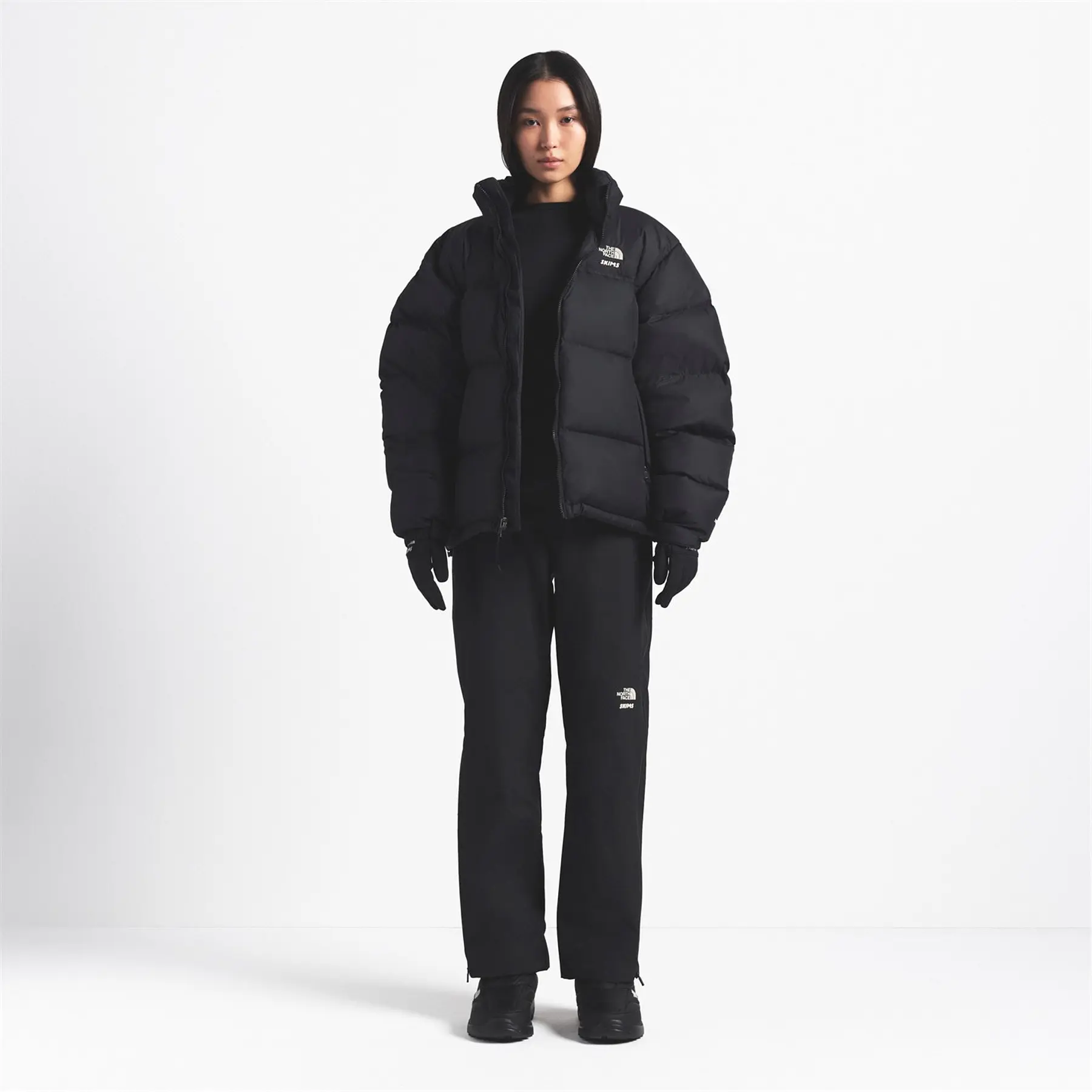 The North Face X SKIMS 1996 Nuptse Jacket Black
