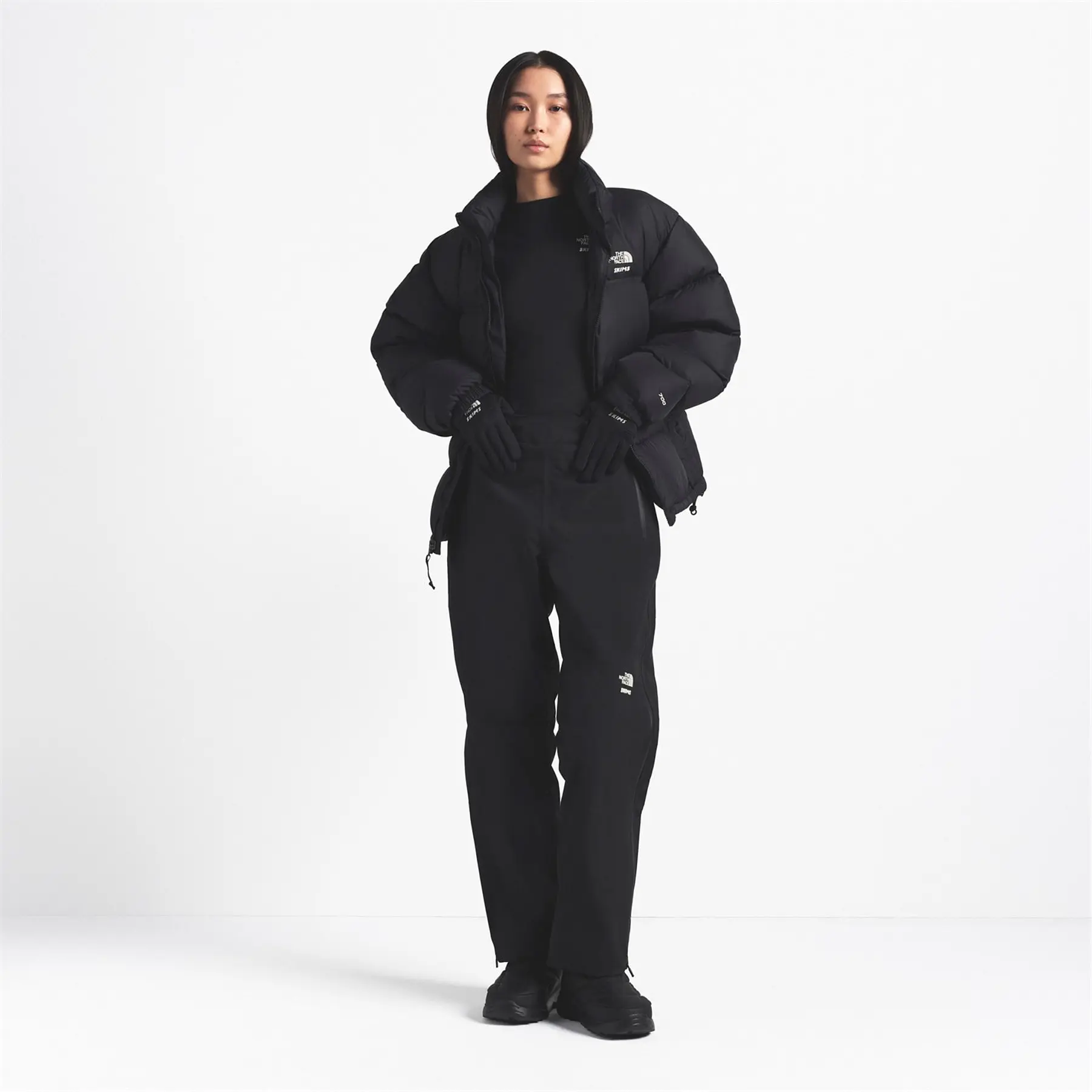The North Face X SKIMS 1996 Nuptse Jacket Black