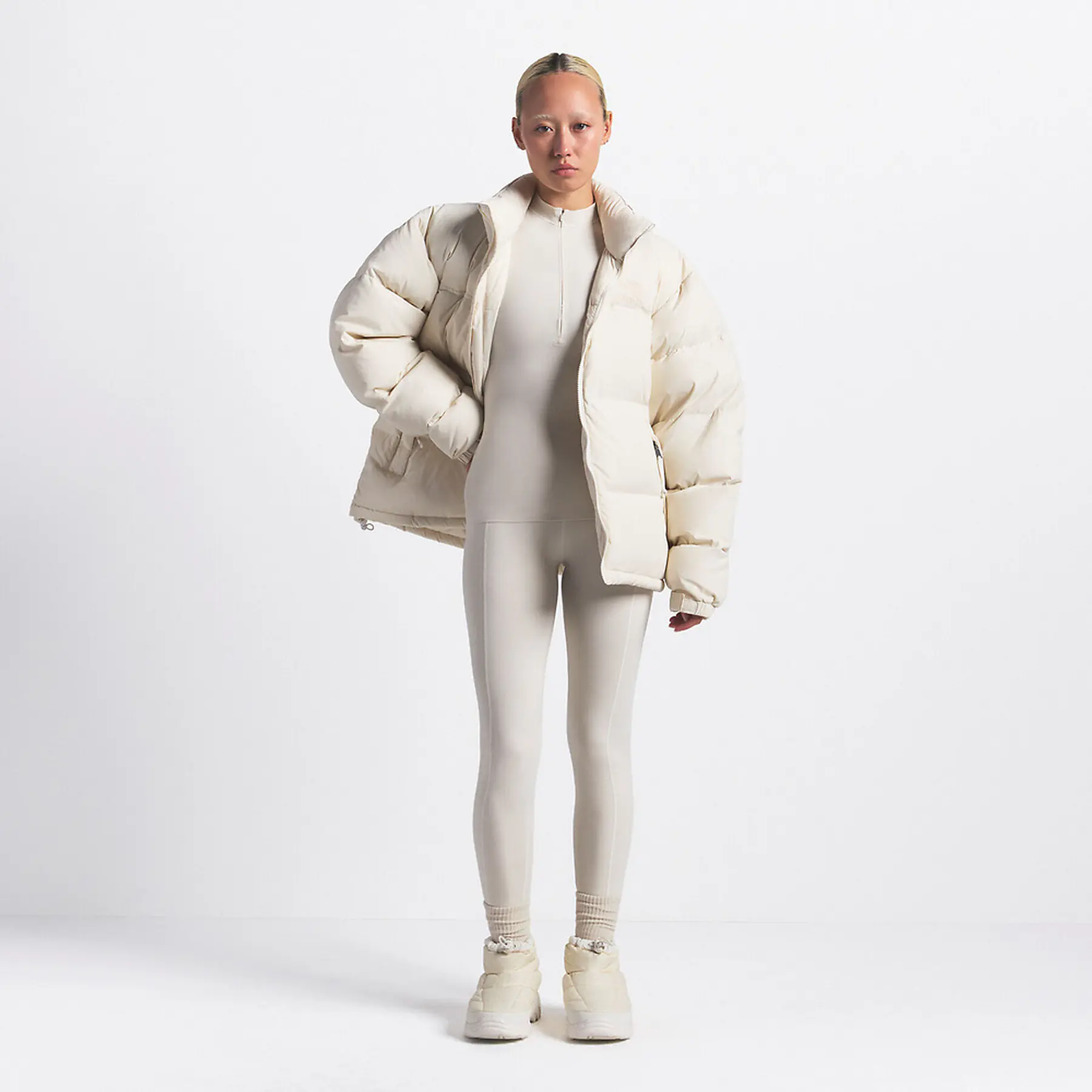 The North Face X SKIMS 1996 Nuptse Jacket Bone
